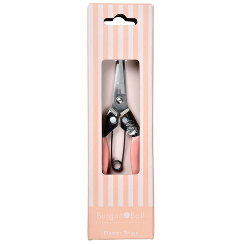 Gift boxed Flower Snips, Blush colour,  Collector range, by Burgon & Ball