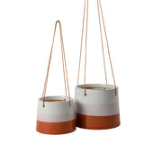 Collector Hanging Pot, Terracotta/Blush, 12.5cm diameter, by Burgon & Ball