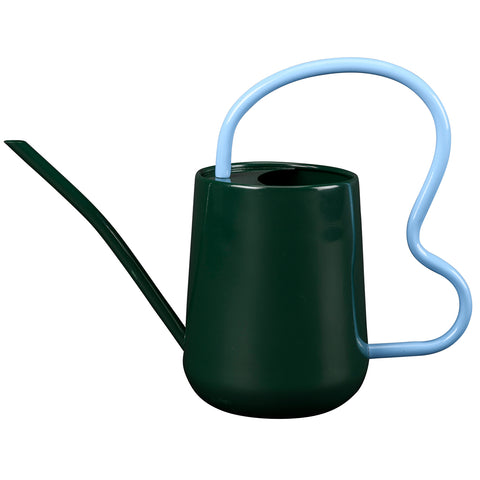 Collector Scalloped Indoor Watering Can, Heritage Green, by Burgon & Ball