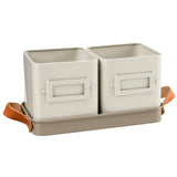 Collector Herb Pots, Mushroom colour, by Burgon & Ball