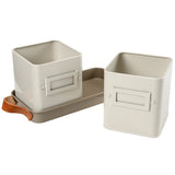 Collector Herb Pots, Mushroom colour, by Burgon & Ball