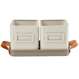 Collector Herb Pots, Mushroom colour, by Burgon & Ball