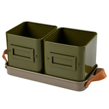 Collector Herb Pots, Olive, by Burgon & Ball