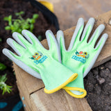 RHS Growing Gardeners children's gardening gloves, size large, by Burgon & Ball