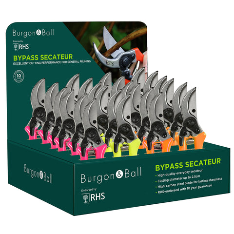 Countertop Display Unit, RHS-endorsed Bypass Secateurs, by Burgon & Ball