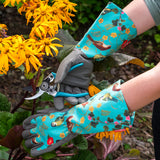 RHS Gifts for Gardeners 'Flora and Fauna' Gauntlet Gloves by Burgon & Ball