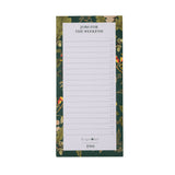 RHS Gifts for Gardeners 'Woodland Wonders' Magnetic List Pad by Burgon & Ball
