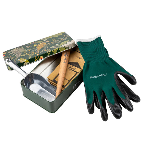 RHS Gifts for Gardeners 'Woodland Wonders' Sowing and Potting Tin by Burgon & Ball