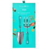 RHS Gifts for Gardeners 'Flora and Fauna' Trowel and Fork Set by Burgon & Ball