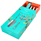 RHS Gifts for Gardeners 'Flora and Fauna' Trowel and Fork Set by Burgon & Ball