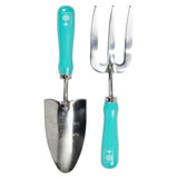 RHS Gifts for Gardeners 'Flora and Fauna' Trowel and Fork Set by Burgon & Ball