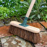 RHS-endorsed 12-inch garden brush with bassine bristles, by Burgon & Ball