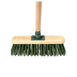 RHS-endorsed 12-inch garden brush with stiff PVC bristles, by Burgon & Ball