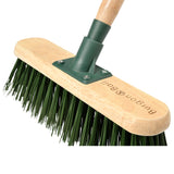 RHS-endorsed 12-inch garden brush with stiff PVC bristles, by Burgon & Ball