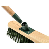 RHS-endorsed 12-inch garden brush with stiff PVC bristles, by Burgon & Ball