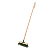 RHS-endorsed 12-inch garden brush with stiff PVC bristles, by Burgon & Ball