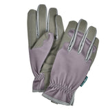 Limited-edition gloves and Kneelo kneeler bundle, evergreen and grey, by Burgon & Ball