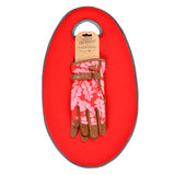 Love The Glove 'Oak Leaf' gardening gloves and Kneelo kneeler bundle, poppy, by Burgon & Ball