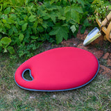 Love The Glove 'Oak Leaf' gardening gloves and Kneelo kneeler bundle, poppy, by Burgon & Ball