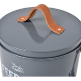 Burgon & Ball 'Feed the Birds' bird food tin - charcoal