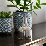 Indoor plant mister, houseplant mister, in stainless steel, by Burgon & Ball