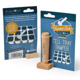 Wooden cell tray tamper by Burgon & Ball