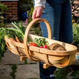 Large wooden garden trug by Burgon & Ball