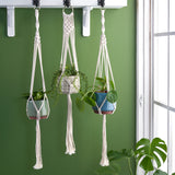 Woodstock macramé plant pot hanger by Burgon & Ball