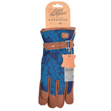 'Love The Glove' Oak Leaf ladies' gardening glove in Navy, size Small-Medium, by Burgon & Ball