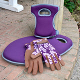 Love The Glove 'Oak Leaf' women's gardening glove in Plum, size medium-large, by Burgon & Ball