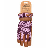 Love The Glove 'Oak Leaf' women's gardening glove in Plum, size small-medium, by Burgon & Ball