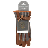 Sophie Conran for Burgon & Ball gardening gloves, grey ticking stripe