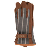 Sophie Conran for Burgon & Ball gardening gloves, grey ticking stripe