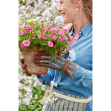 Sophie Conran for Burgon & Ball gardening gloves, grey ticking stripe